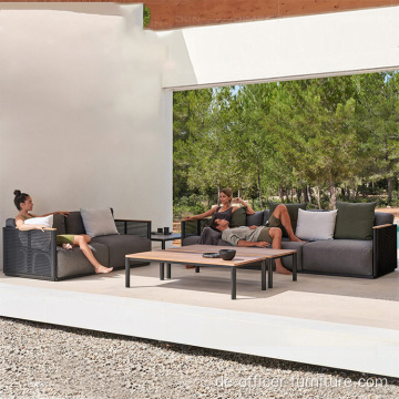 Terrasse Garten Outdoor -Sofa Tischstuhl Kombination Kombination